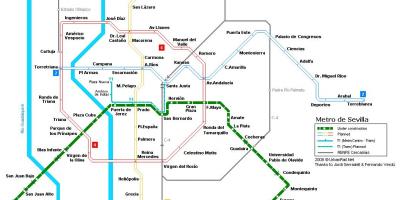 Kartta Sevilla rautatieasema
